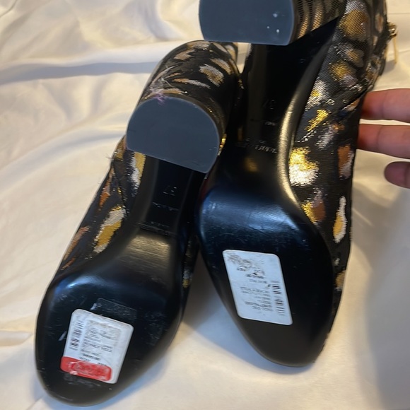 Gold silver and black ankle boots - Picture 3 of 7